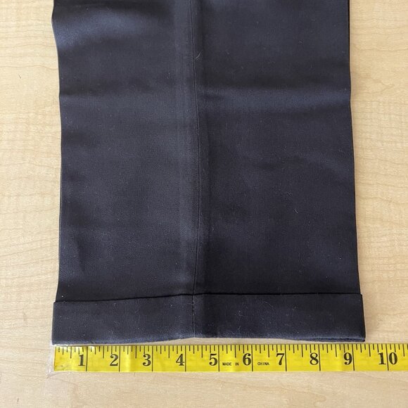 Croft & Barrow Men's Brown Dress Pants Size 36x32 Pleated Front Rolled Cuff Hem - Picture 12 of 13